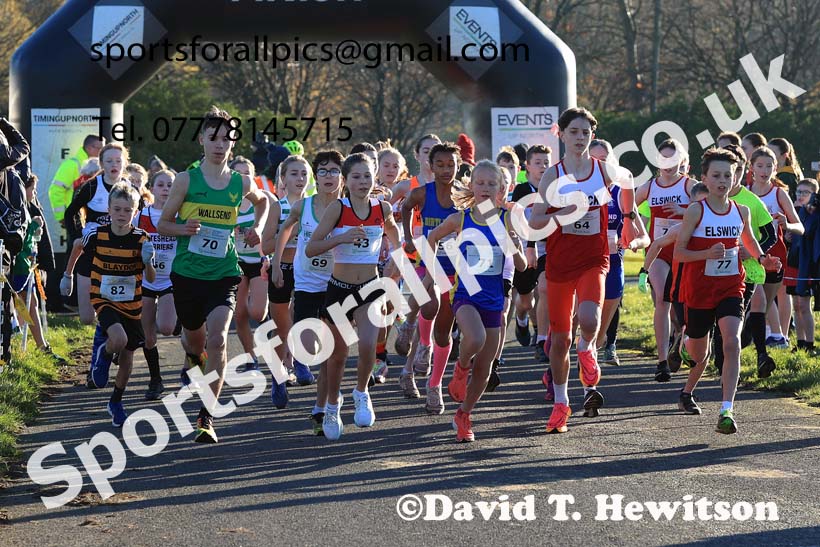 Boys and Girls under-13s 2023 Heaton Memorial 10k Road Race, Newcastle Town Moor, Newcastle.  Photo: David T. Hewitson/Sports for All Pics